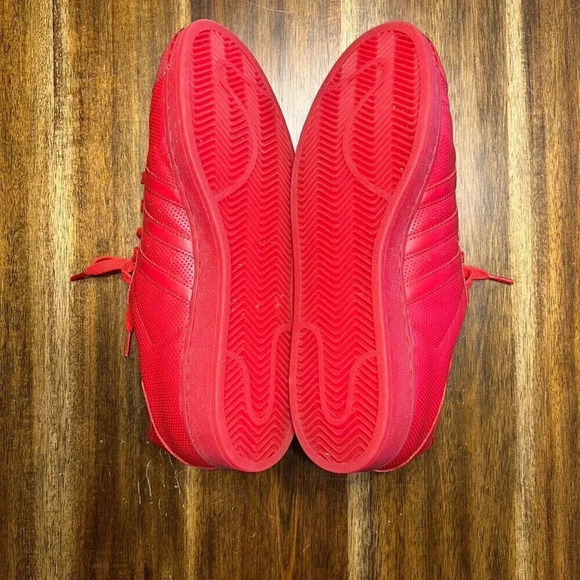 Adidas Superstars Adicolor Scarlett Red Size 13 - Picture 6 of 7